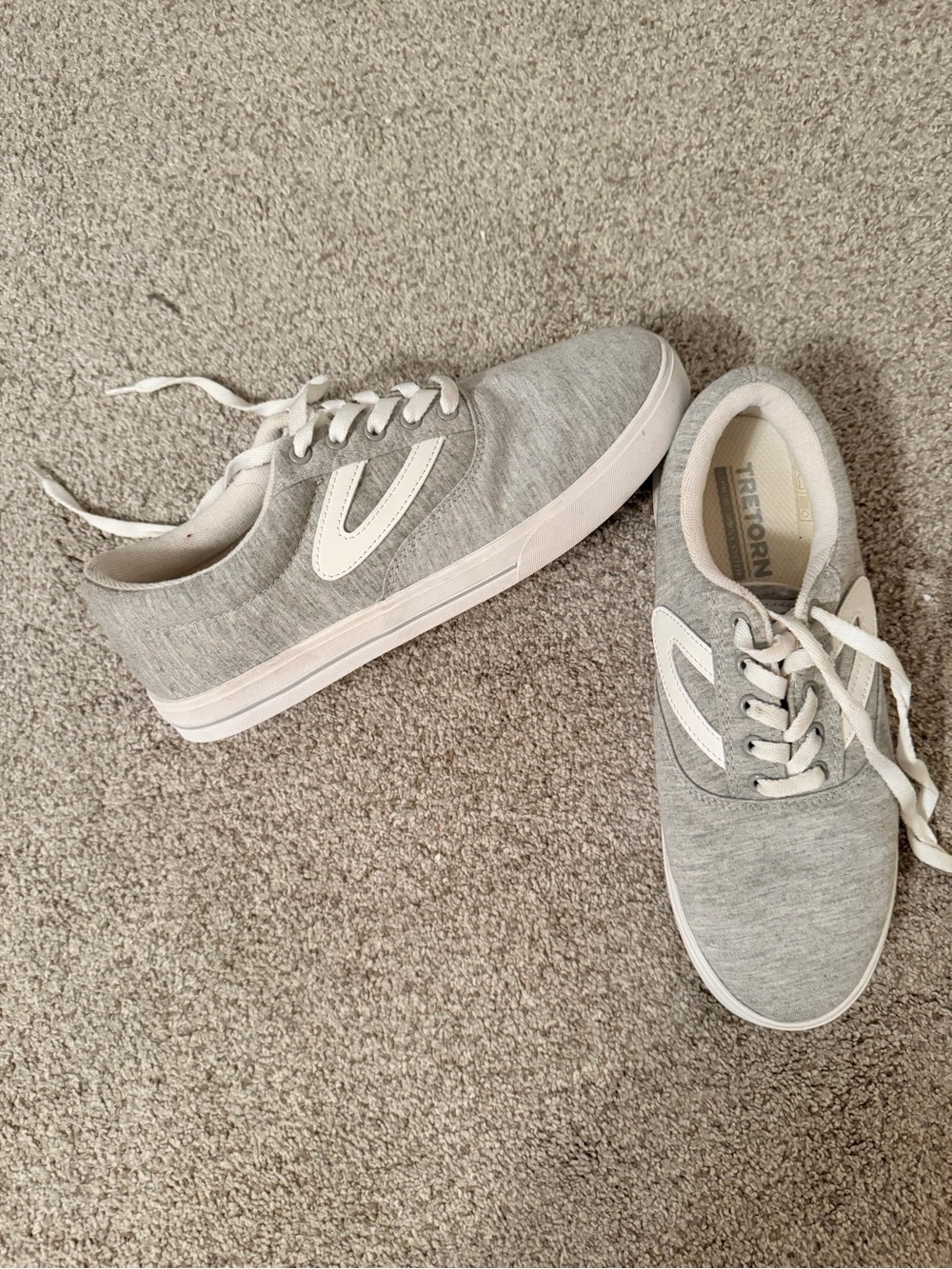 Grey Women's Casual Lace-Up Sneakers - Tretorn size 8.5